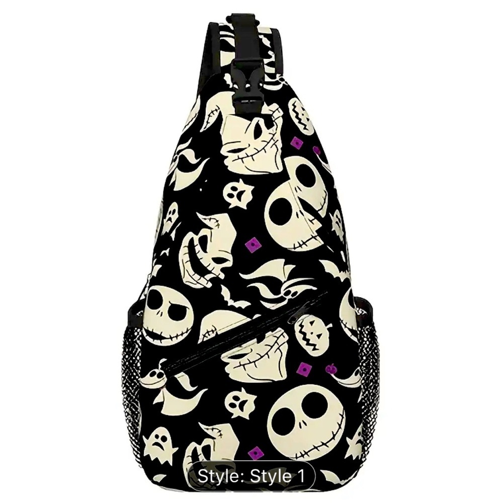 Disney Nightmare Before Christmas Jack All Over Print Face Slingbag​